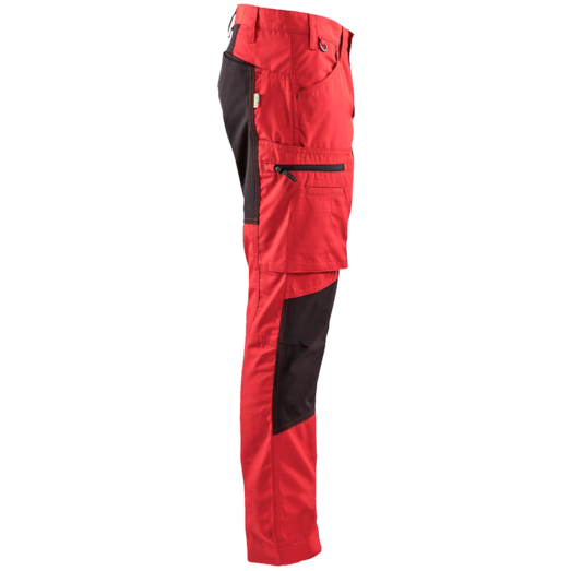 Blåklæder service bukser med stretch rød/sort