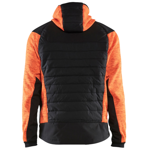 Blåklæder hybrid jakke high-vis orange/sort 