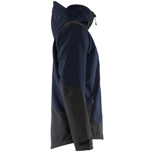 Blåklæder softshell jakke mørk marineblå/sort