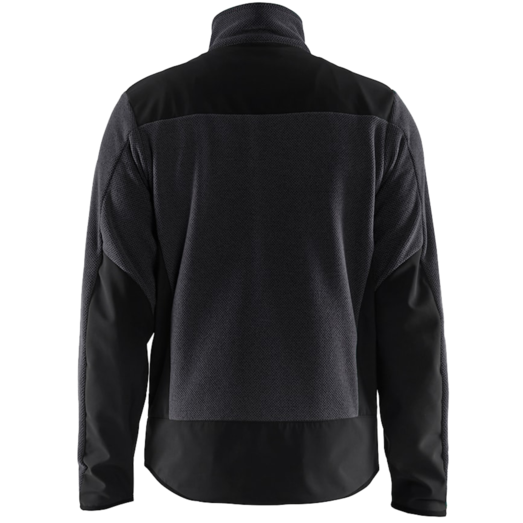 Blåklæder strikket softshell jakke antracit grå/sort