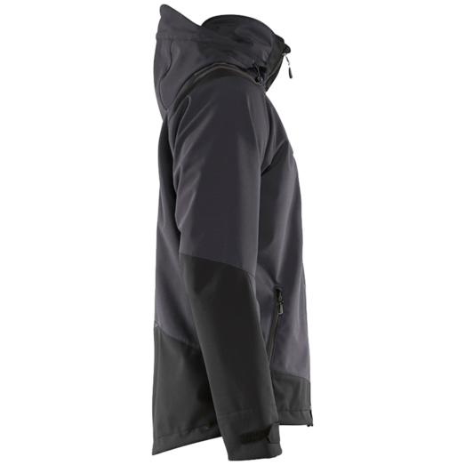 Blåklæder softshell jakke mørk grå/sort