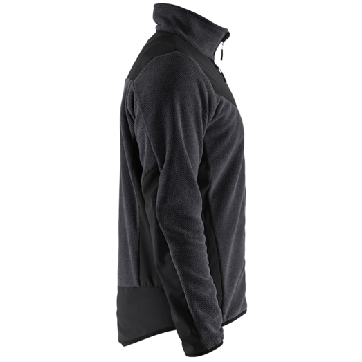 Blåklæder strikket softshell jakke antracit grå/sort