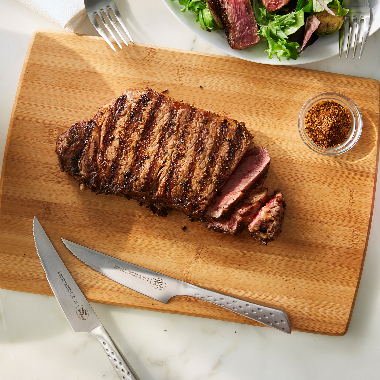 Weber Style® steaksæt i 6 - rustfrit stål - Stærk onlinepris