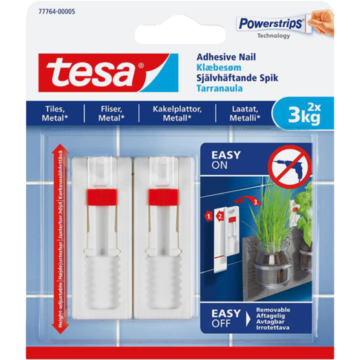 Tesa® Justerbart klæbesøm til fliser og metal (3 kg) - 2-pk