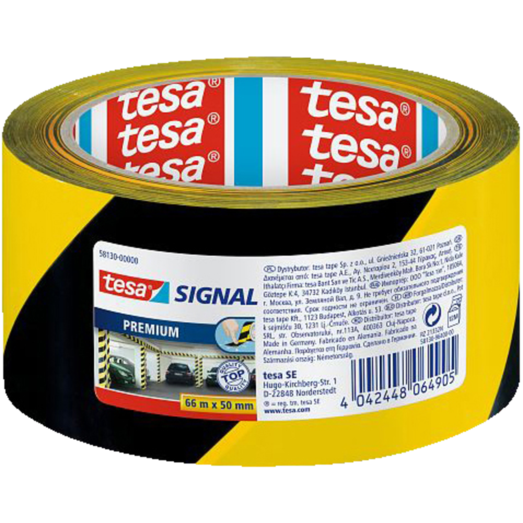 Tesa® Signal Premium advarselestape 50 mm x 66 m