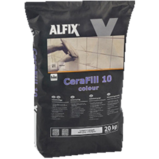 Alfix CeraFill 10 Colour 20 kg lysegrå