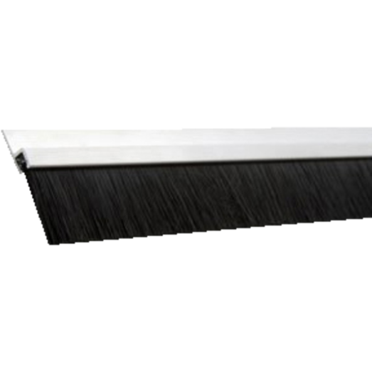 Svalk børstetætningsliste H-form 15 mm x 1 m hvid