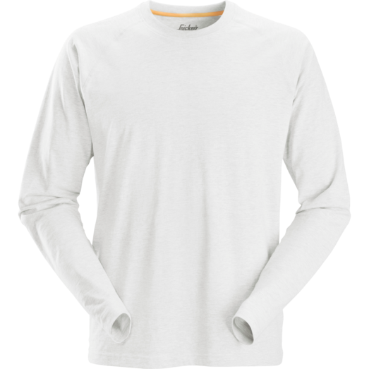 Snickers AllroundWork t-shirt med lange ærmer hvid