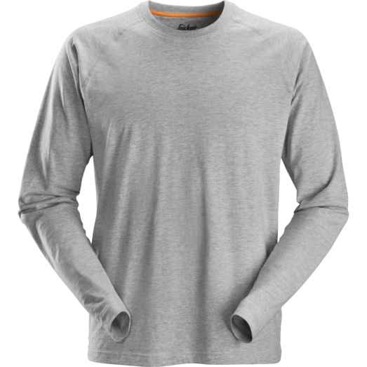 Snickers AllroundWork t-shirt med lange ærmer lys gråmeleret