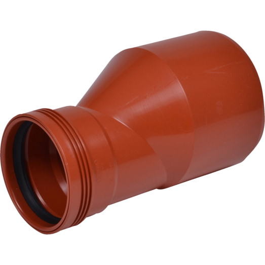 Wavin Wafix kloakrør PP rød reduktion 160/110 mm