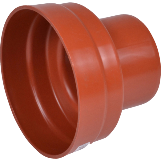 Wavin kloakrør PP rød overgangsstykke t/betonspids 100x110 mm