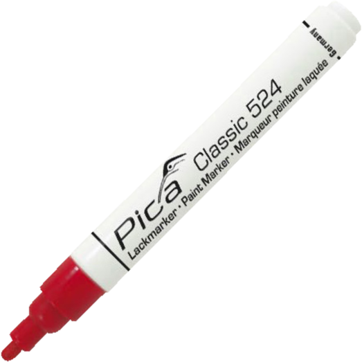 Pica paint marker rød 2-4 mm