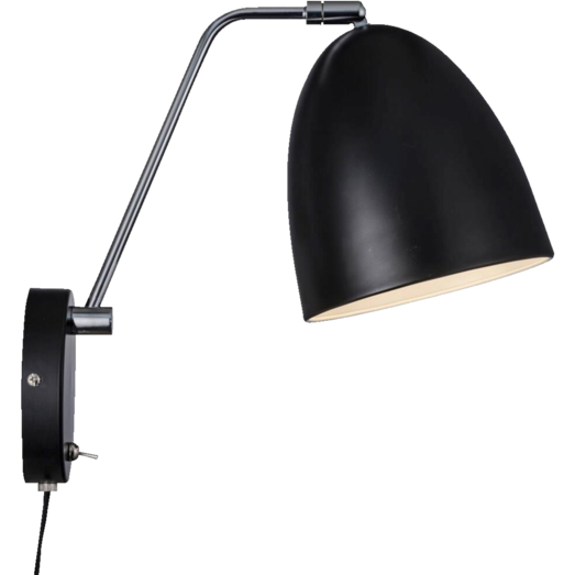 Nordlux Alexander væglampe E27 sort