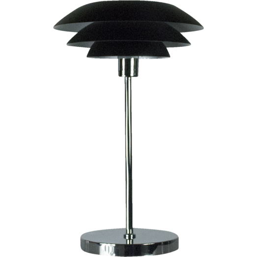 Dyberg Larsen DL31 bordlampe mat sort 