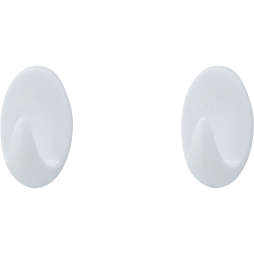 Target ovale kroge large 2 stk hvid 