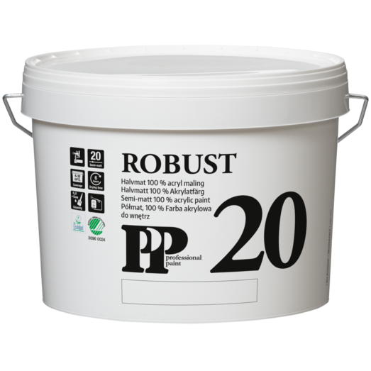 PP Acrylmaling Robust 20 hvid