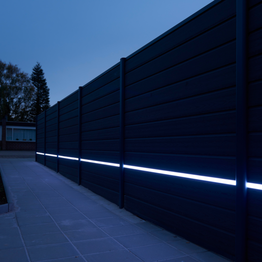 Kirkedal Alu Design LED skinne m/PVC 77x24x1800 mm alu black