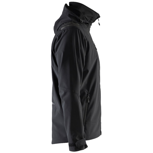 Blåklæder softshell jakke mørk sort/sort