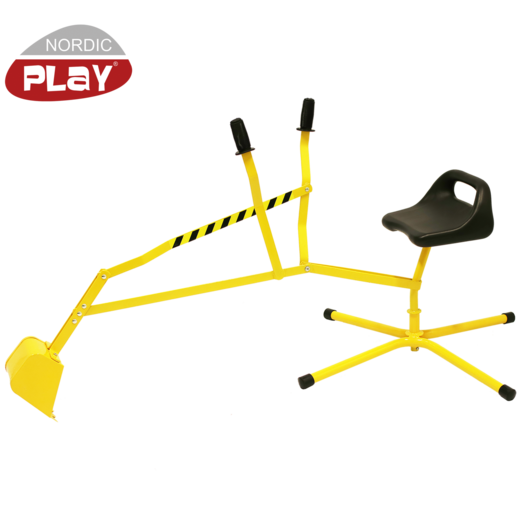 Nordic play gravemaskine til sandkasse gul/sort