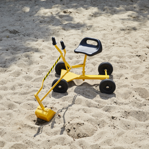 Nordic play gravemaskine på hjul gul