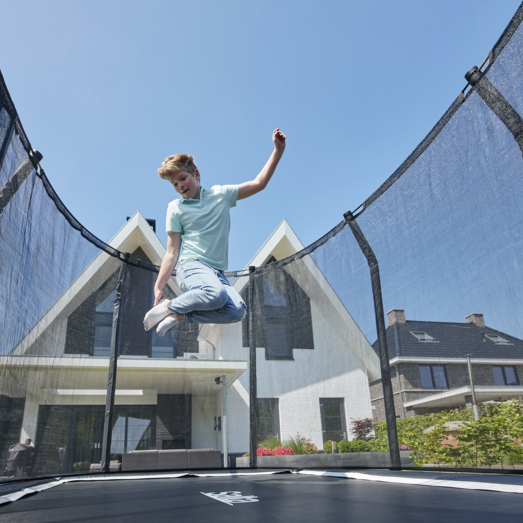 Salta premium ground trampolin med sikkerhedsnet 305x214 cm