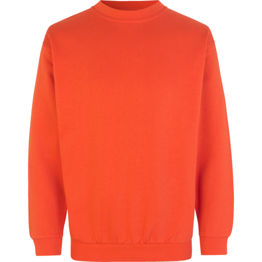 ID klassisk herre sweatshirt orange