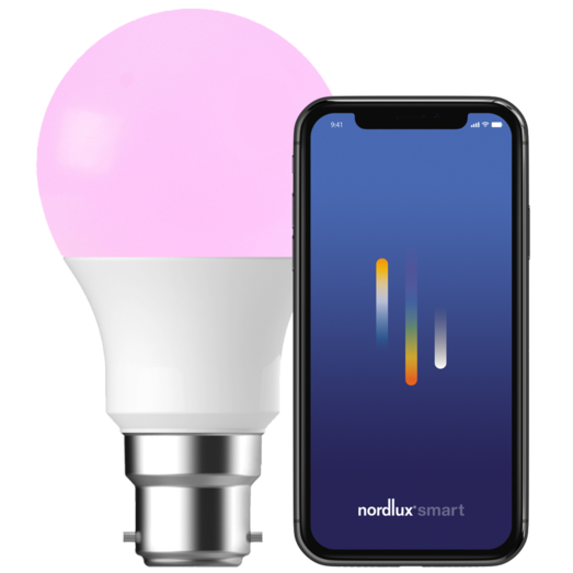 Nordlux smart pære colour LED B22 A60 8W RGB 3 pak