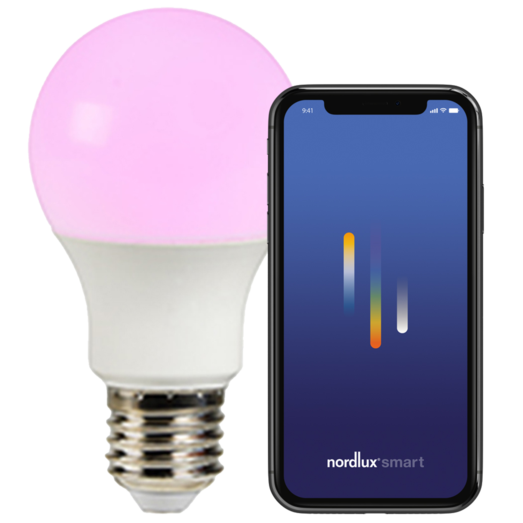 Nordlux smart pære colour LED E27 A60 8W RGB
