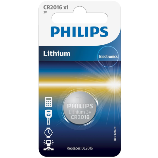 Philips CR2016 knapcellebatteri 1 stk. 