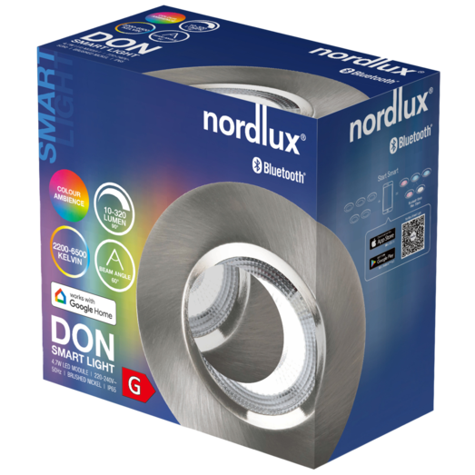 Nordlux Don Smart indbygningsspot 2700-6500 K nikkel