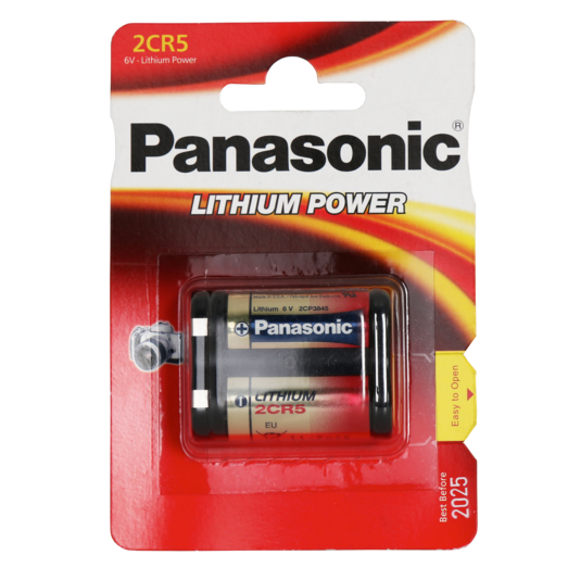 Panasonic fotolithium 2CR5 batteri
