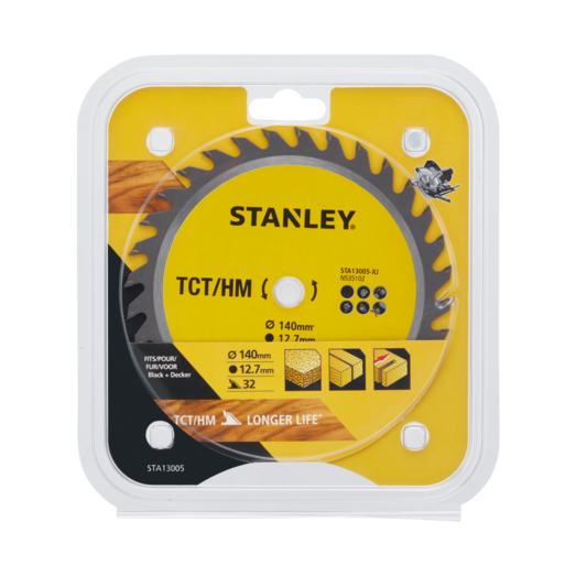 Stanley TCT rundsavsklinge Ø140x12,7 mm 32T