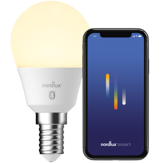 Nordlux smart pære LED E14 G45 4,7W hvid