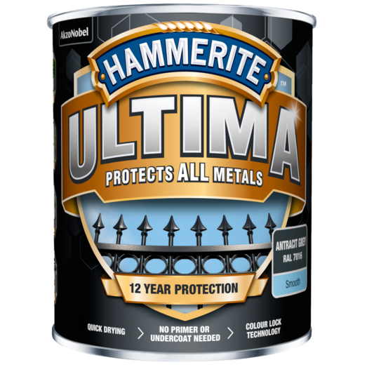 Hammerite Ultima rustbeskyttelse 12 års RAL 7016 antracit