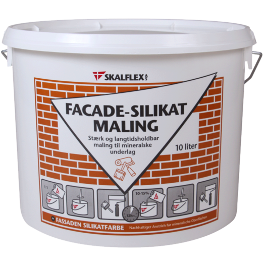 Skalflex Facade- Silikatmaling 004 koksgrå