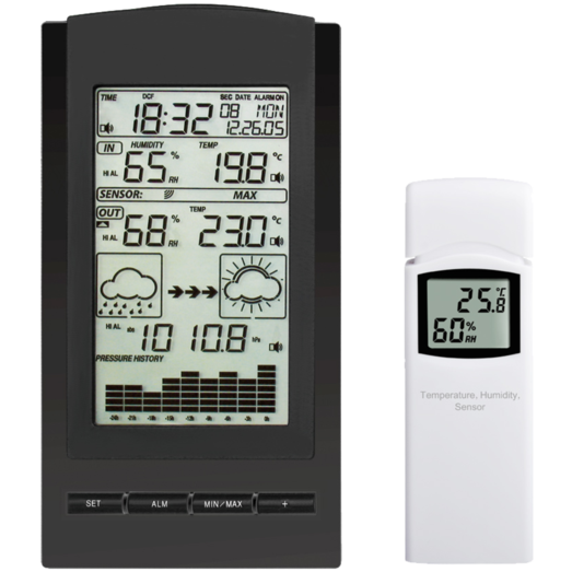 Agimex vejrstation m/temperatur og fugtmåler