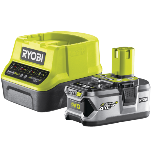 Ryobi RC18120-140 4,0 batteri 18V ONE+ og lader