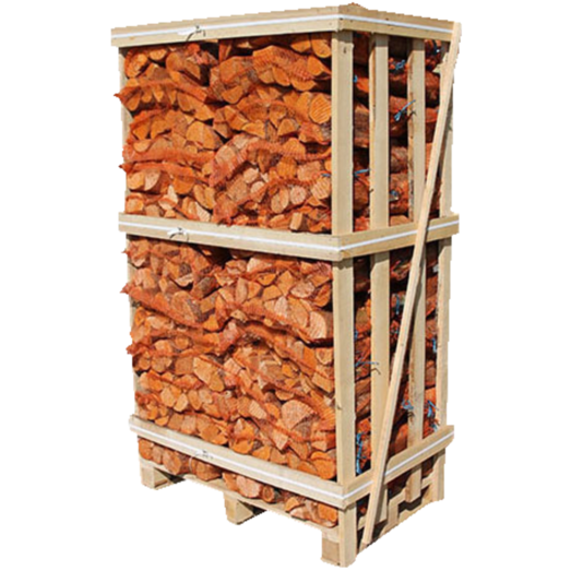 Brændetårn ovntørret blandet løvtræ - palle med 100 sække