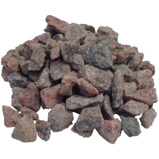 Røde/sorte granitskærver 11/16 mm BigBag á 1000 kg