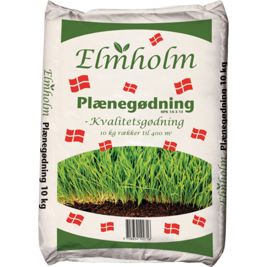 Elmholm NPK 14-3-15 plænegødning 10 kg