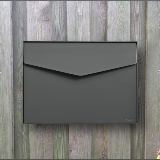 ME-FA postkasse Letter (111) basalt grå med Ruko lås