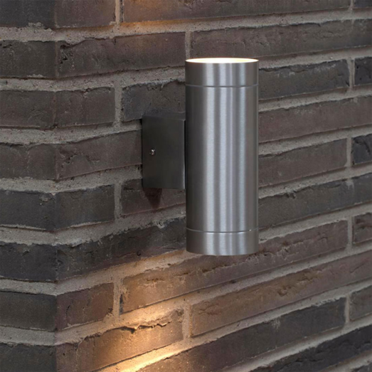 Nordlux Tin Maxi udendørs væglampe 2 lyskilder aluminium