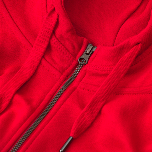 ID Core herre hoodie med lynlås rød str.