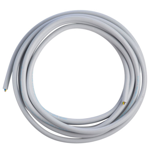 E-Line instal. kabel 5x1,5 5 m grå