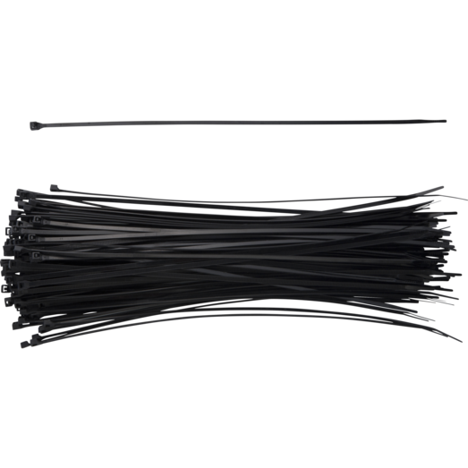 E-Line kabelstrips 4,8x385 mm 100 stk sort