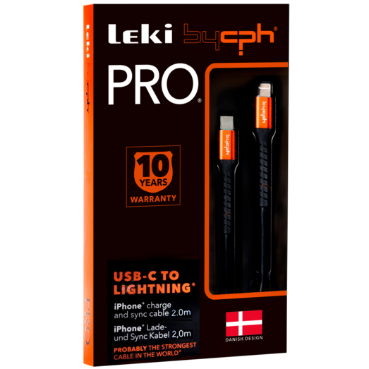 Bycph PRO Kabel - USB-C til Lightning, 2 m