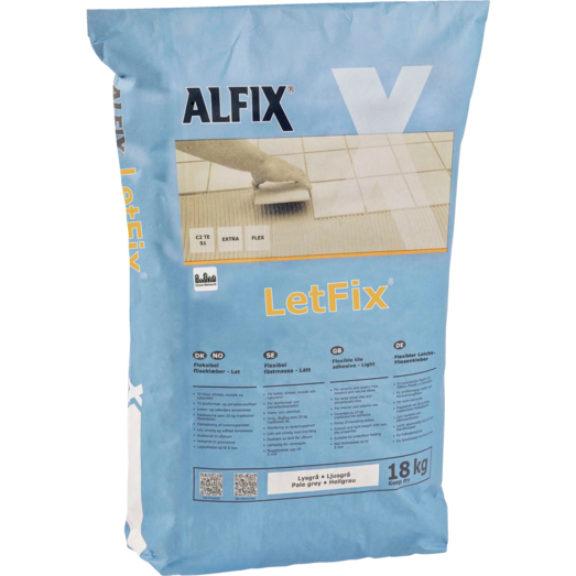 Alfix LetFix 18 kg lysegrå 