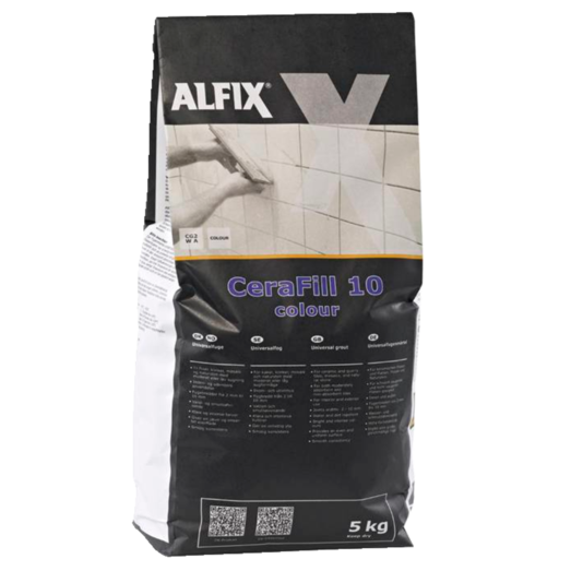 Alfix CeraFill 10 Colour flisefuge 5 kg lysegrå