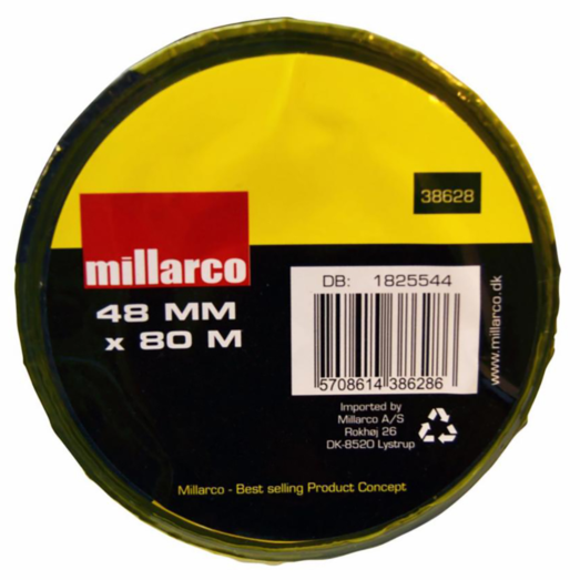 Millarco afspærringsbånd 50 mm x 80 m