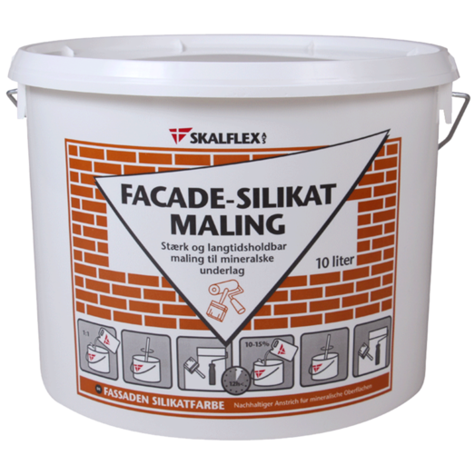 Skalflex Facade- Silikatmaling 001 hvid